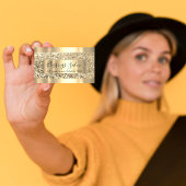 Glitzer VIP Gold Frame Event Planner Luminous Busi Visitenkarte