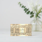Glitzer VIP Gold Frame Event Planner Luminy Visitenkarte (Stehend Vorderseite)