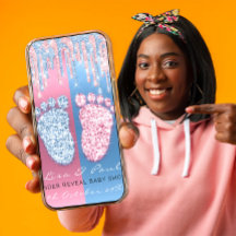 Glitzer VIP Pink Blue Baby Boy Girl