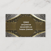 Glitzer Visitenkarte (Rückseite)