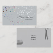 Glitzer Visitenkarte (Vorne/Hinten)