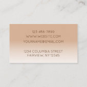 Glitzer Visitenkarte (Rückseite)