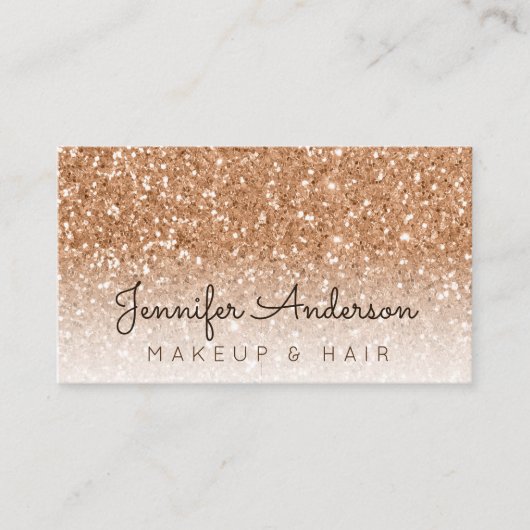 Glitzer Visitenkarte (Vorderseite)