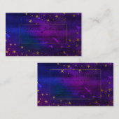 Glitzer-Visitenkarte für lila und Gold Visitenkarte (Vorne/Hinten)