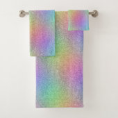 Glitzer von Regenbogen Badhandtuch Set (Insitu)