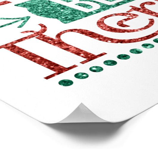 Glitzer Walking ist das beste Therapieangebot Poster (Ecke)