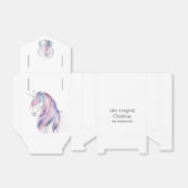 Glitzer Wasserfarbe Einhorn Winterurlaub Geschenkschachtel (Ungefaltet)