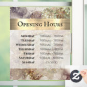 Glitzer Wasserfarbe und Foil Öffnungszeiten Fensteraufkleber (Zuhause)