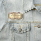 Glitzer Wasserfarbe und Fotoleim Namensschild (Beispiel)