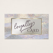 Glitzer Wasserfarbe Wellen Loyalität Karte (Vorderseite)