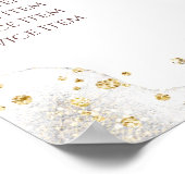 Glitzer Wasserfarben-Preisliste Poster (Ecke)