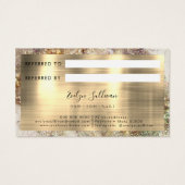 Glitzer-Wasserfarben- und Folienverweiskarte (Rückseite)