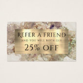 Glitzer-Wasserfarben- und Folienverweiskarte (Vorderseite)