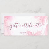 Glitzer Watercolor Chic Geschenkgutschein (Vorderseite)