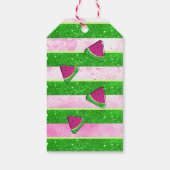 Glitzer watermelon dank Geschenk Tag Geschenkanhänger (Rückseite)