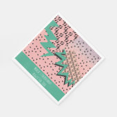 Glitzer Watermelon Seeds Pink Geburtstagsparty Serviette (Ecke)