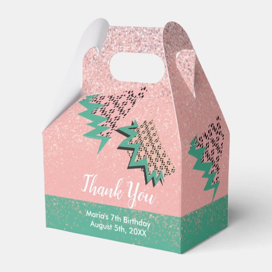 Glitzer Watermelon und Seeds Geburtstagsparty Geschenkschachtel (Vorderseite)