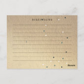 Glitzer Wedding Brautparty Rezept Card Postkarte (Rückseite)