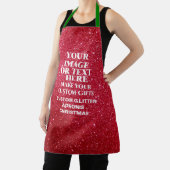 Glitzer Weihnachten Schürze - Personalisierter Url (InSitu)