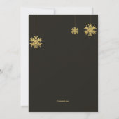 Glitzer Weihnachts-Foto Weihnachtskarte Einladung (Rückseite)