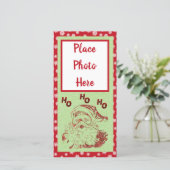 Glitzer Weihnachts-Weihnachtskarte Feiertagskarte (Stehend Vorderseite)