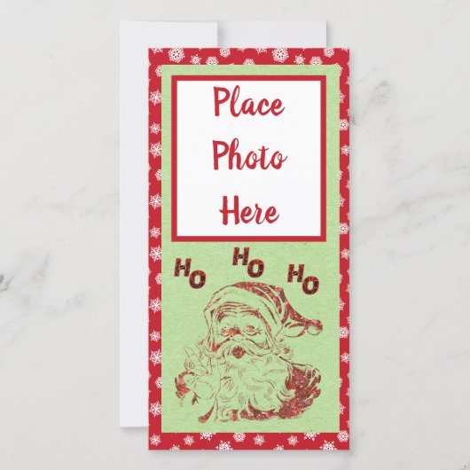 Glitzer Weihnachts-Weihnachtskarte Feiertagskarte (Vorderseite)