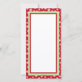 Glitzer Weihnachts-Weihnachtskarte Feiertagskarte (Rückseite)