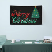 Glitzer Weihnachtsbaum Banner (Messeveranstaltung)