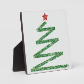 Glitzer Weihnachtsbaum Fotoplatte (Vorderseite)