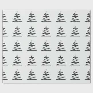 Glitzer Weihnachtsbaum Geschenkpapier