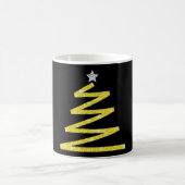 Glitzer Weihnachtsbaum Kaffeetasse (Mittel)