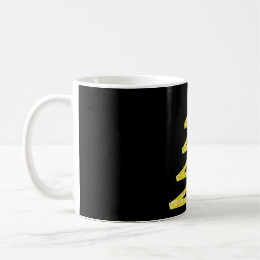 Glitzer Weihnachtsbaum Kaffeetasse (Links)