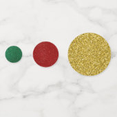 Glitzer Weihnachtsbaum Konfetti (Rückseiten)