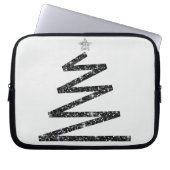 Glitzer Weihnachtsbaum Laptopschutzhülle (Vorderseite)