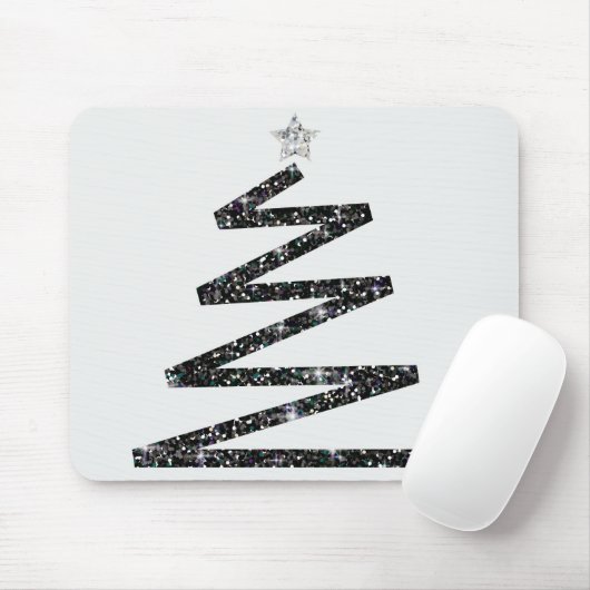 Glitzer Weihnachtsbaum Mousepad (Mit Mouse)