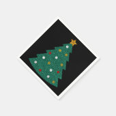 Glitzer Weihnachtsbaum Napkins Serviette (Ecke)