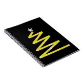 Glitzer Weihnachtsbaum Notizblock (Rechte Seite)