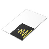 Glitzer Weihnachtsbaum Notizblock (angewinkelt)