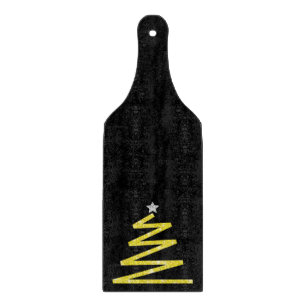 Glitzer Weihnachtsbaum Schneidebrett