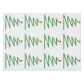 Glitzer Weihnachtsbaum Tischdecke (Vorderseite (Horizontal))
