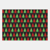 Glitzer Weihnachtsbaumen Weihnachten Geschenkpapier Set (Vorderseite 2)