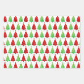Glitzer Weihnachtsbaumen Weihnachten Geschenkpapier Set (Vorderseite)