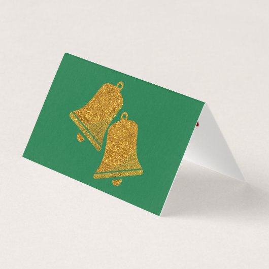 Glitzer Weihnachtsglocken (Rückseite)