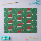 Glitzer Weihnachtsmannmütze Seidenpapier (Basteln)