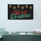 Glitzer Weihnachtsschmuck Banner (Messeveranstaltung)