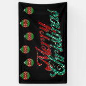 Glitzer Weihnachtsschmuck Banner (Vertikal)
