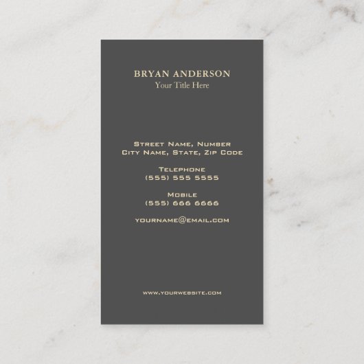 Glitzer Wein Barkeeper Sommelier Monogramm Visitenkarte (Rückseite)