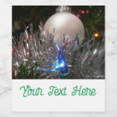 Glitzer Weinetikett (Einzelnes Label)