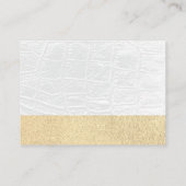Glitzer/Weißleder/Ernennung Terminkarte (Rückseite)
