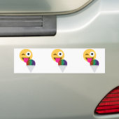 Glitzer wink Emoji Autoaufkleber (Auf Auto)